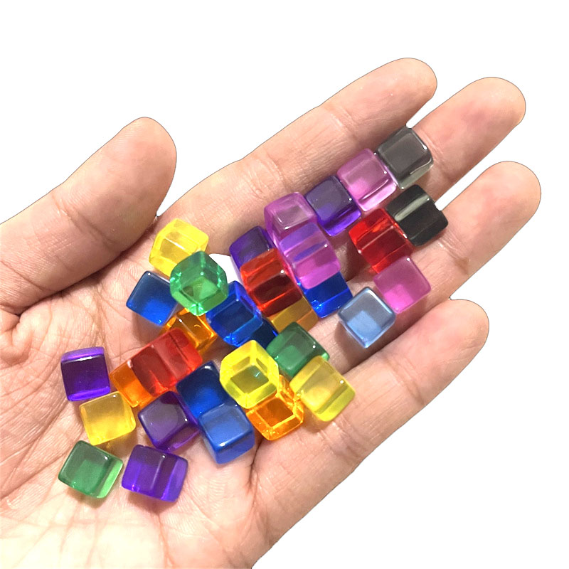 Board Game Loop - 100 unids/set 8mm cubo transparente dados