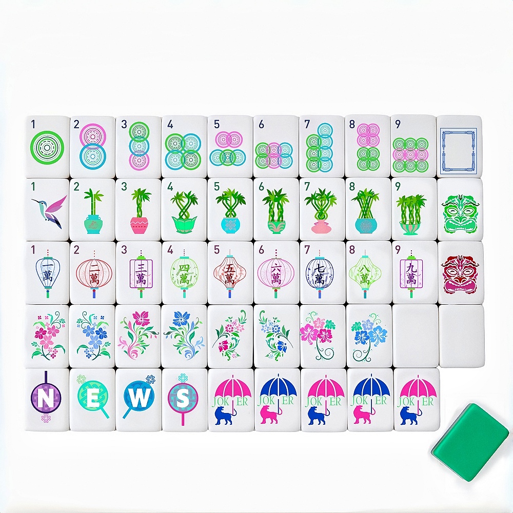 Board Game Wild Wild - Juego de Mahjong Americano 2026, Fichas