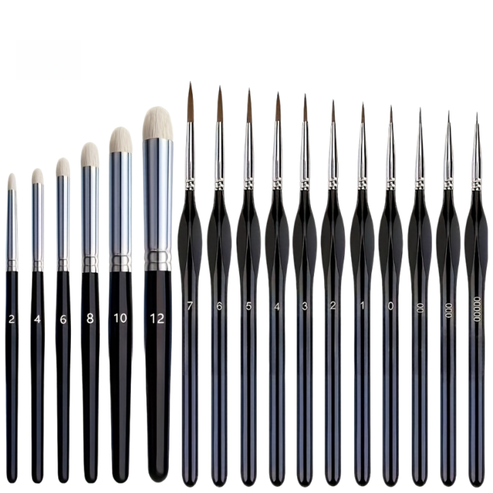 Miniature Painting Set - Pinceles de Pintura en Miniatura, Juego