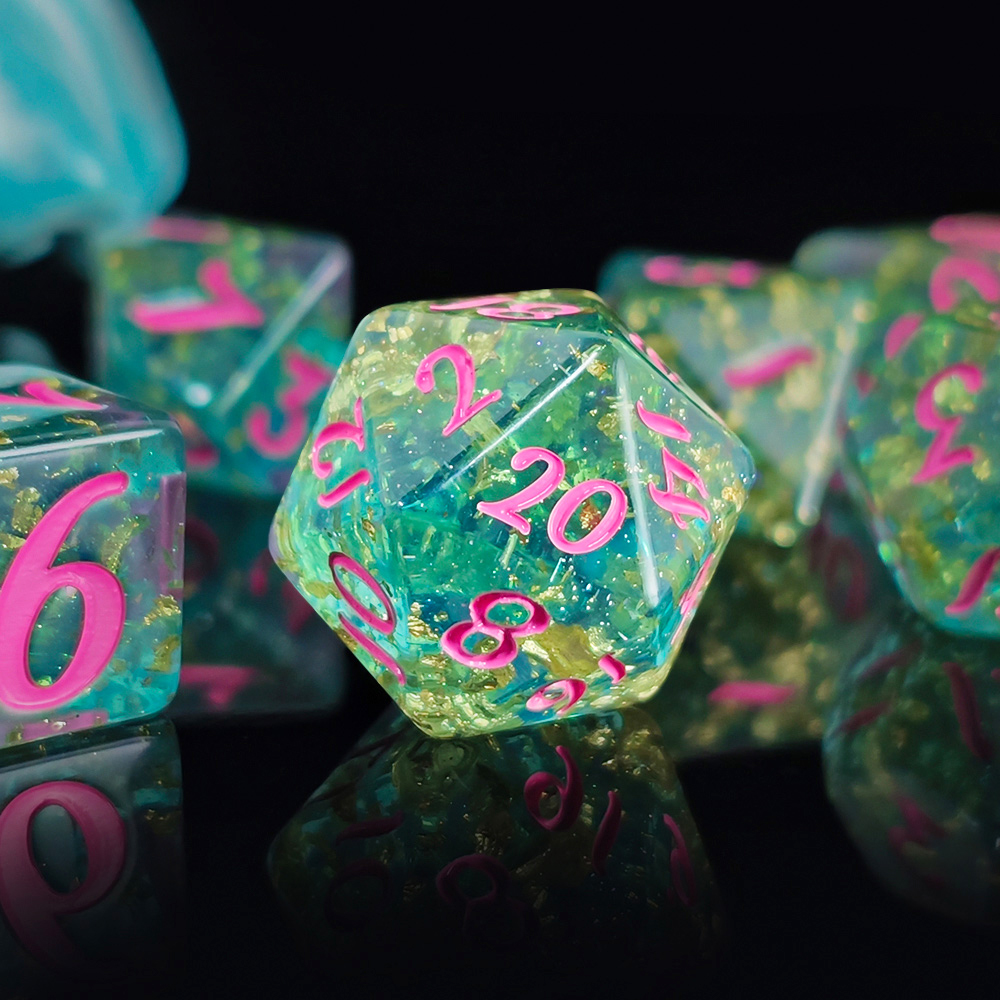 7 unids/set de dados de resina - Board Game Arena reseña y precio