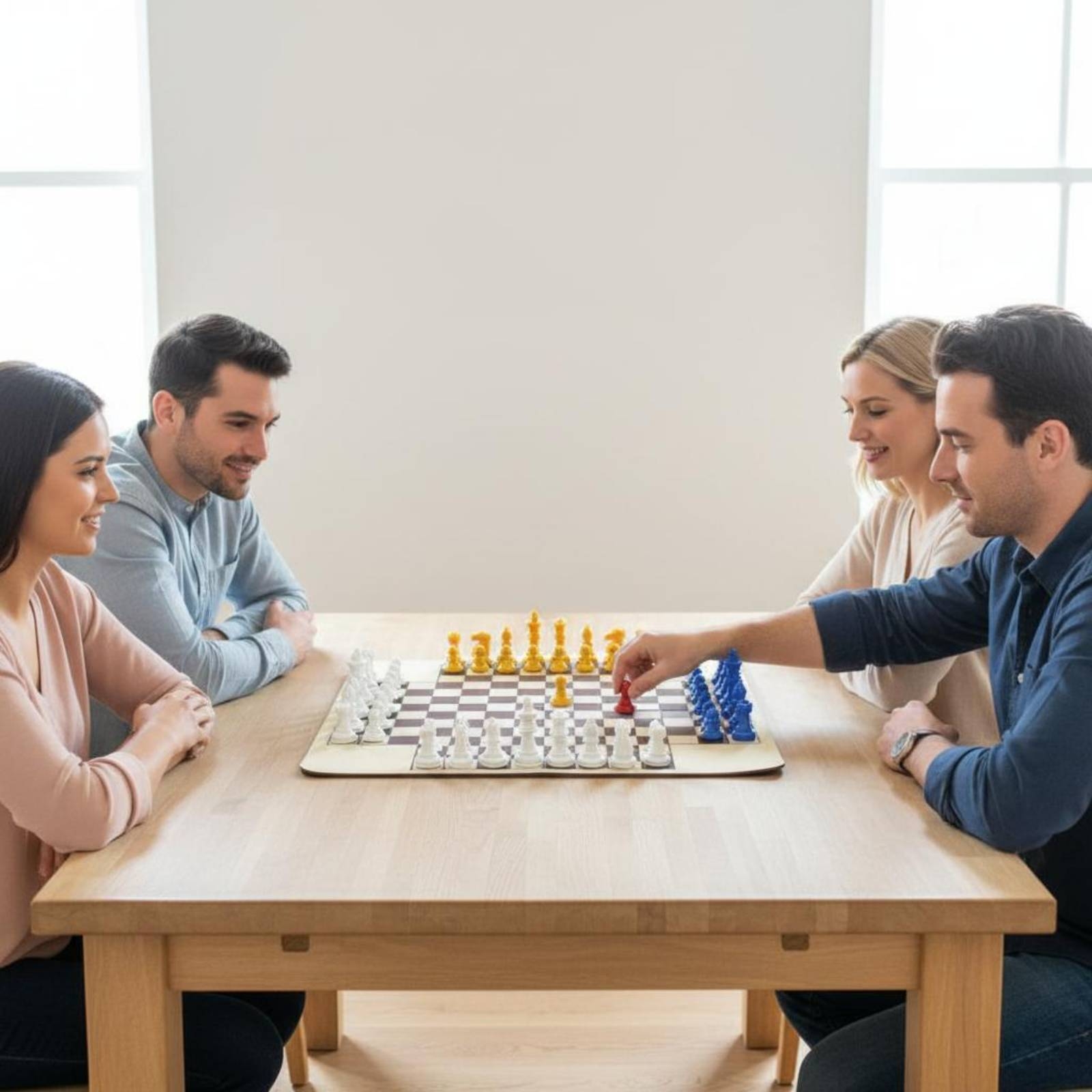 Juego de Ajedrez Multicolor pa - Board Game For 3 Players reseña y precio