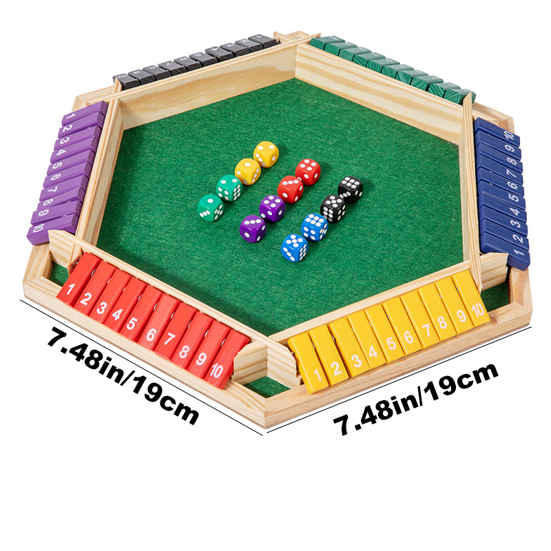 Shut The Box Juego de mesa de  - Board Game For 3 Players reseña y precio