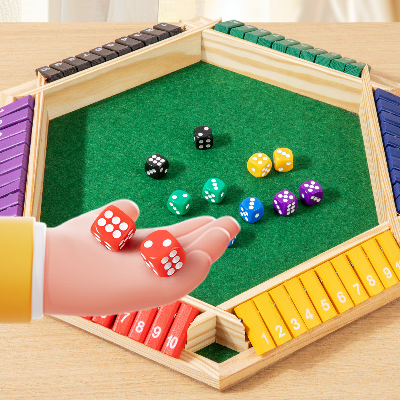 Shut The Box Juego de mesa de  - Board Game For 3 Players reseña y precio