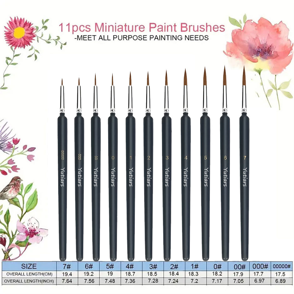 Juego de pinceles de pintura e - Miniature Painting Set reseña y precio