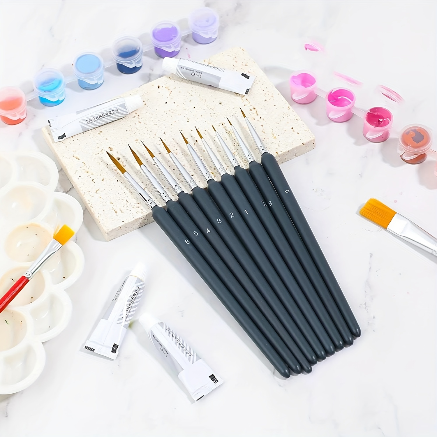 Juego de pinceles de pintura e - Miniature Painting Set reseña y precio