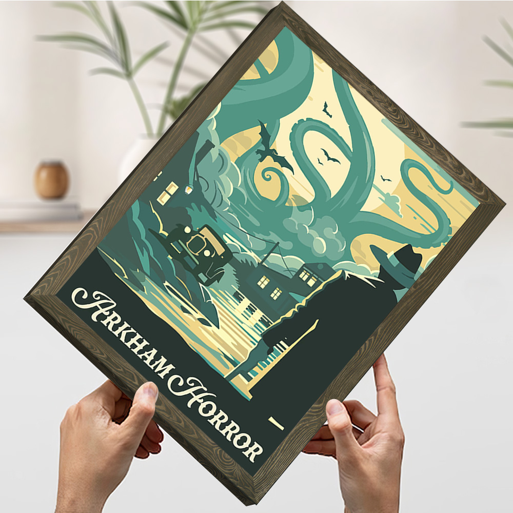Póster Impreso Inspirado en el - Board Game Horror reseña y precio