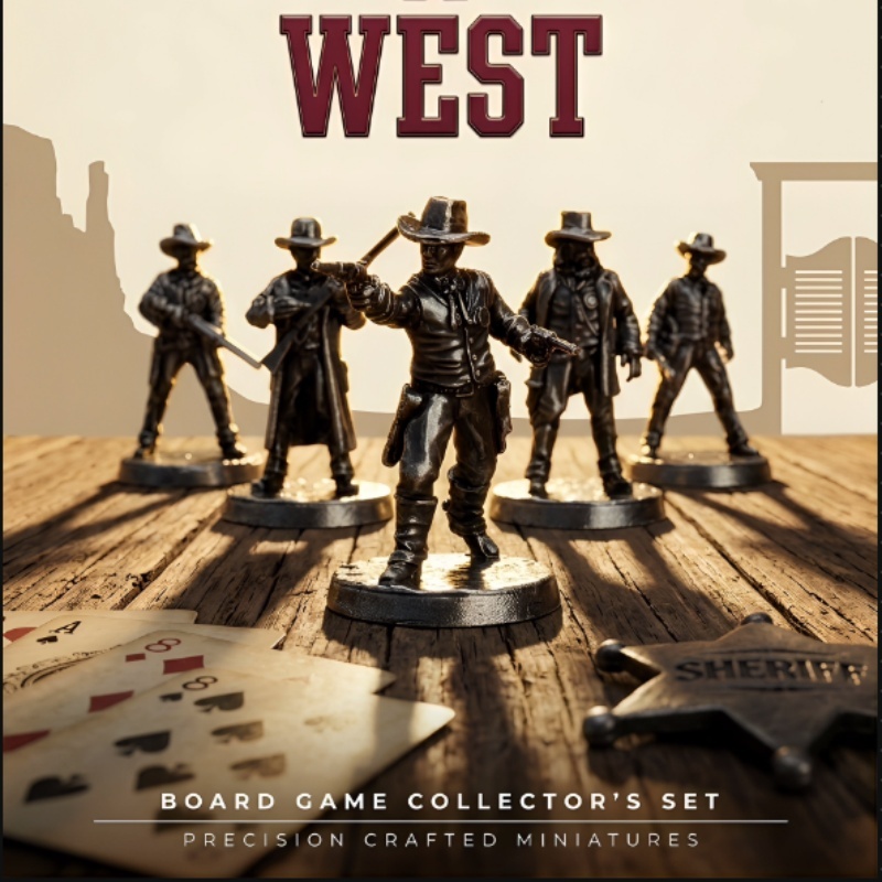 Set de Miniaturas Metálicas de - Board Game Wild Wild reseña y precio