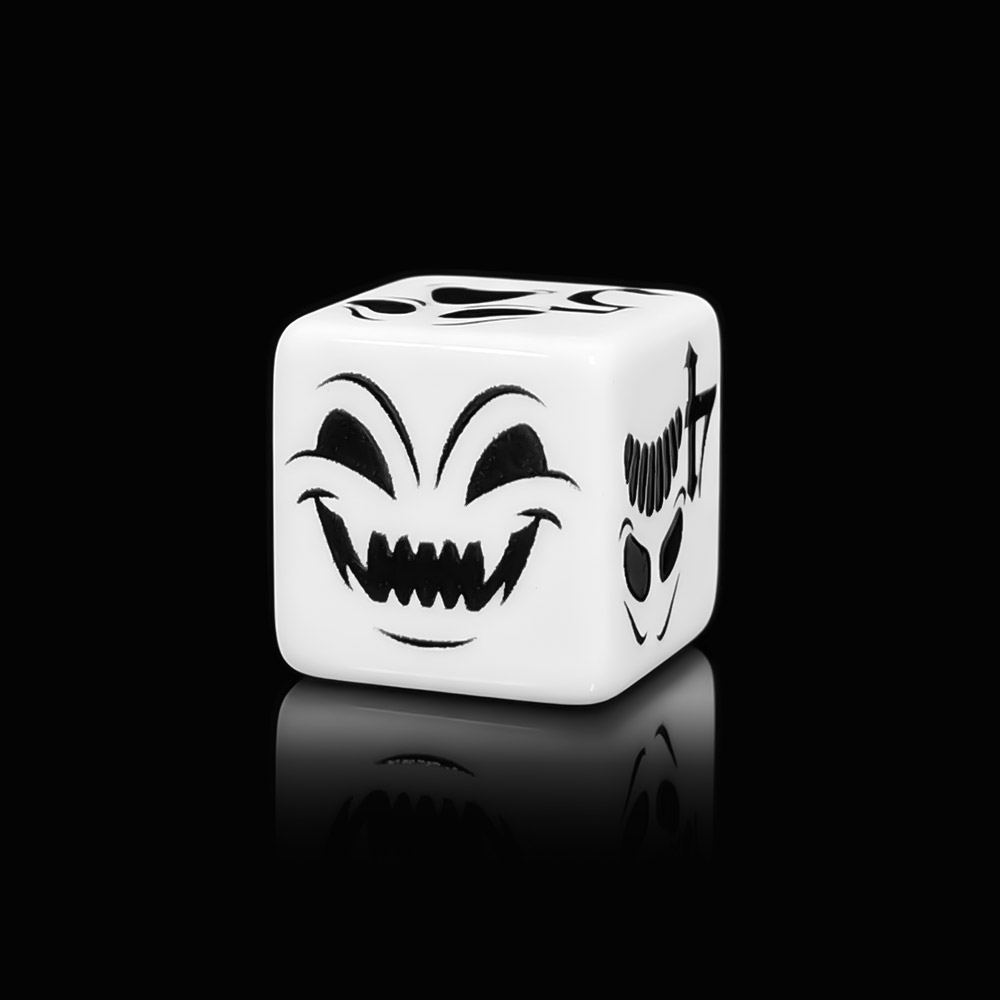 12 dados D6 con diseño de cara - Board Game Horror reseña y precio