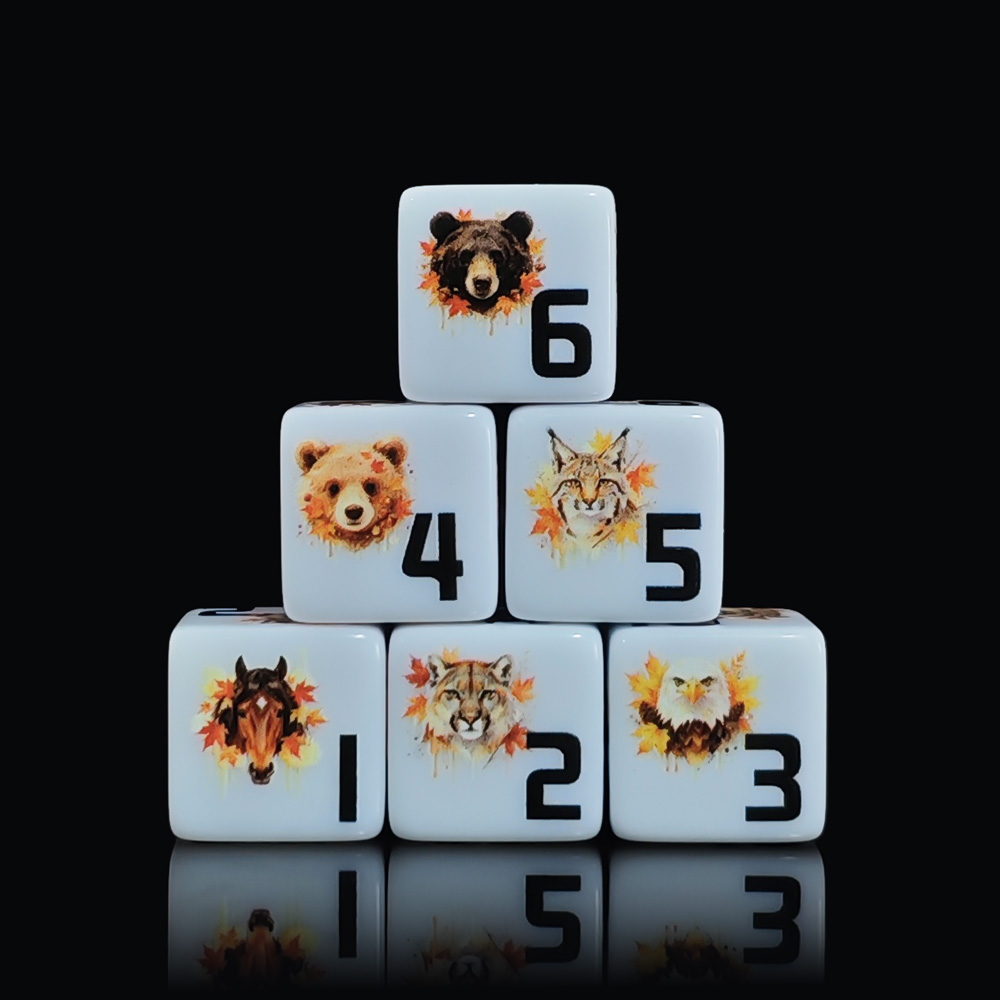 12 dados acrílicos D6 de 16 mm - Board Game Wild Wild reseña y precio