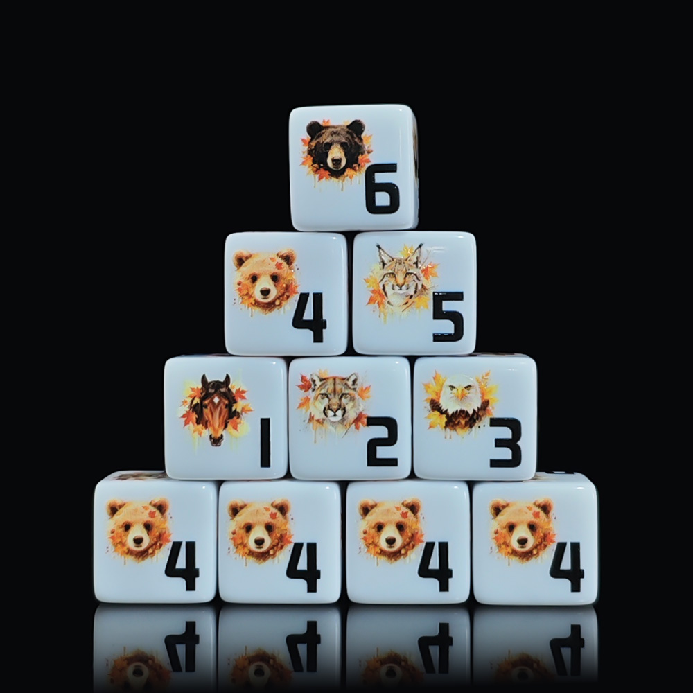 12 dados acrílicos D6 de 16 mm - Board Game Wild Wild reseña y precio