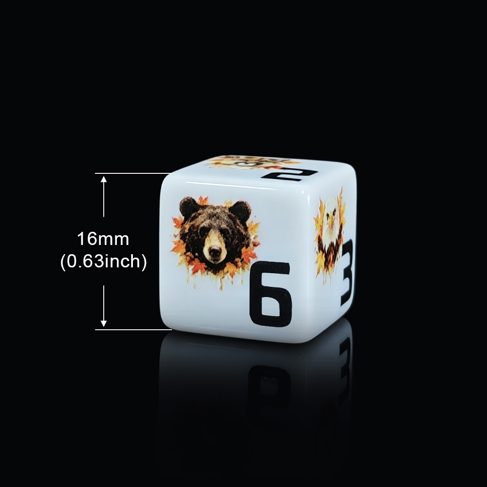 12 dados acrílicos D6 de 16 mm - Board Game Wild Wild reseña y precio