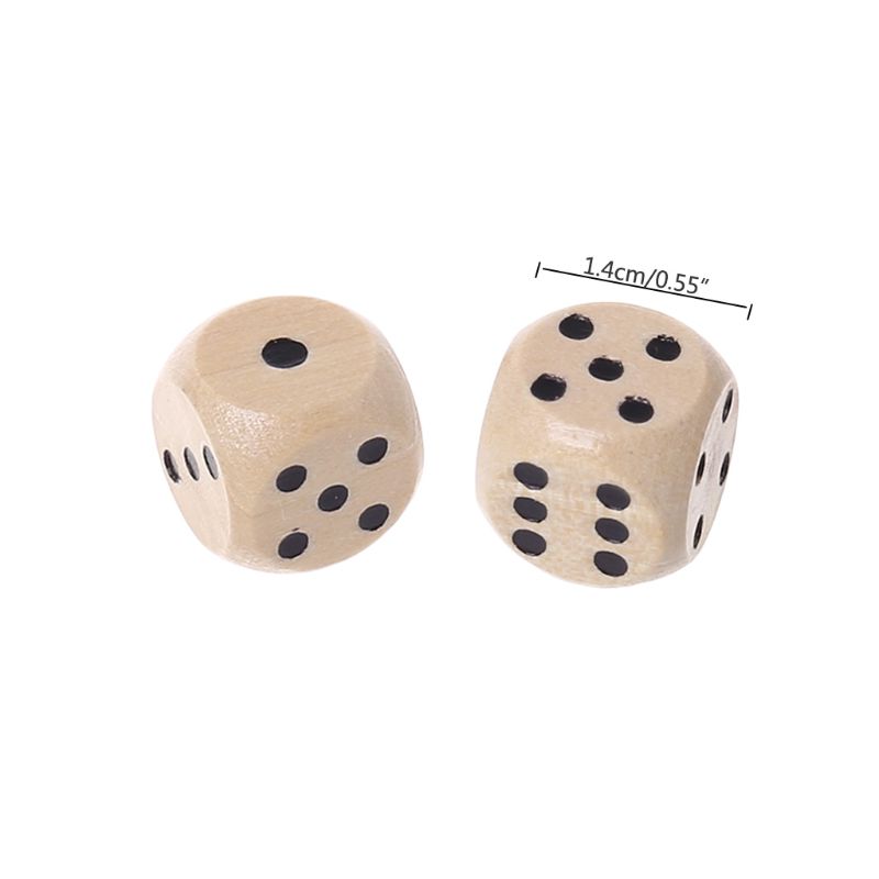 Dados madera 6 caras D6, 10 Ud - Board Game Loop reseña y precio